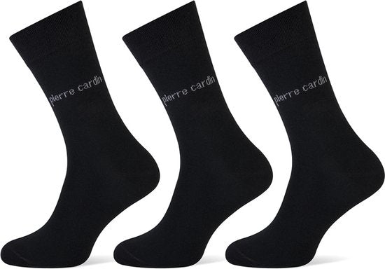 Pierre Cardin Chaussettes homme 3 paires -Coton - 42 - Gris