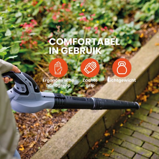 QLT Battery Leaf Blower with Charger - Outil de jardinage léger et puissant pour les feuilles, la poussière et l'herbe coupée - 12V