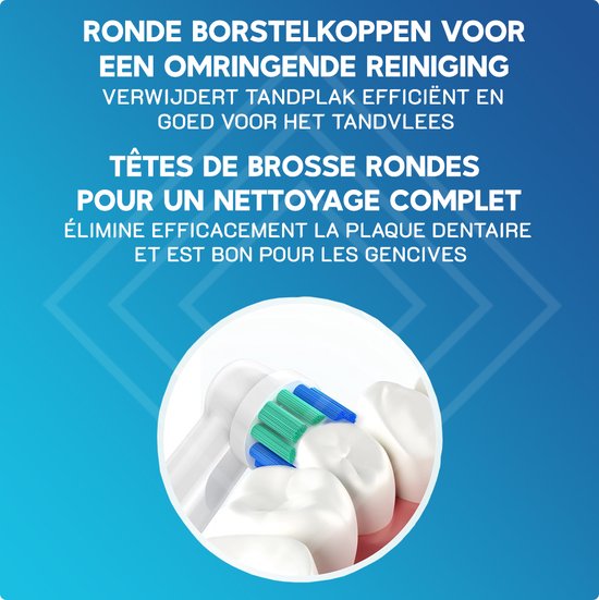 Cosity - 24x têtes de brossage compatibles Oral-B et Braun - Emballage boîte aux lettres - Blanc