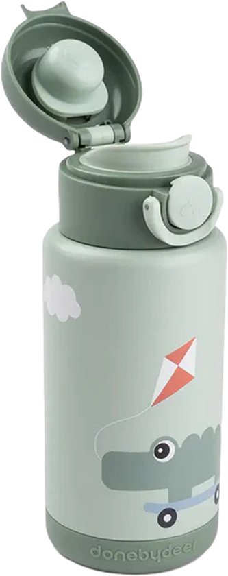 Done by Deer Thermo Bottle - Playground - Green - 340 ml