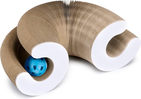 maxxpro Jouets pour chats - Carton à gratter - Herbe à chat - Balle de jeu