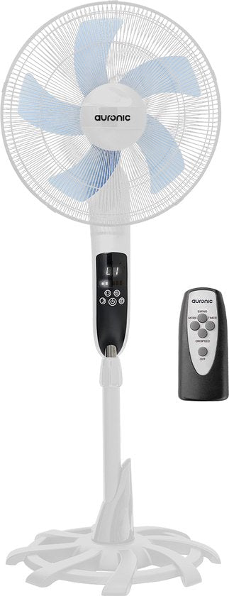 Auronic Tripod Fan - Ventilateur sur pied avec télécommande - minuterie - 50W - 53dB - Blanc