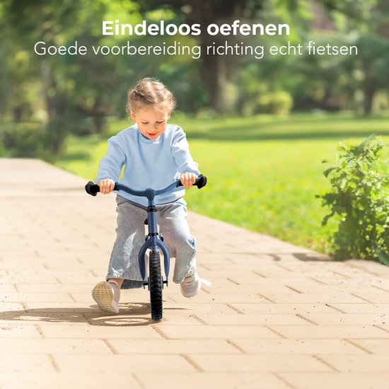 LifeGoods KiddyCruiser Balance Bike - 2 ans - Garçons et filles - Bleu marine