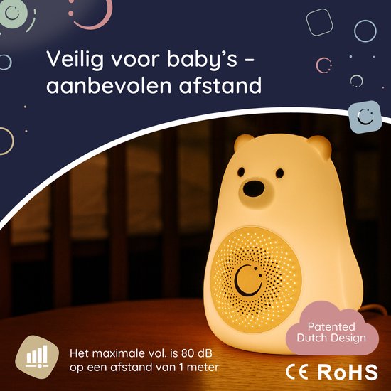 Numsy Bruno White Noise Machine Baby - Appareil à bruit blanc - 2025