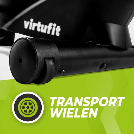 VirtuFit Row 450 - Rameur - Système de résistance magnétique silencieux - Rameur - 10 résistances - Pliable - Rameurs - Roues de transport incluses