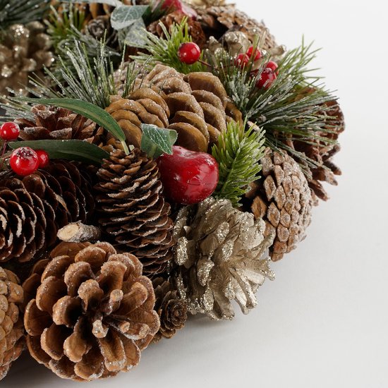 Maison des Saisons Couronne de Noël - Ø50 cm - Vert