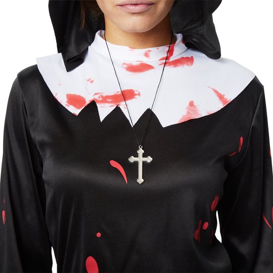 Dressforfun Creepy nun - XXL - Costume carnaval - Halloween - Dress up - Party wear - Party wear - Party wear
