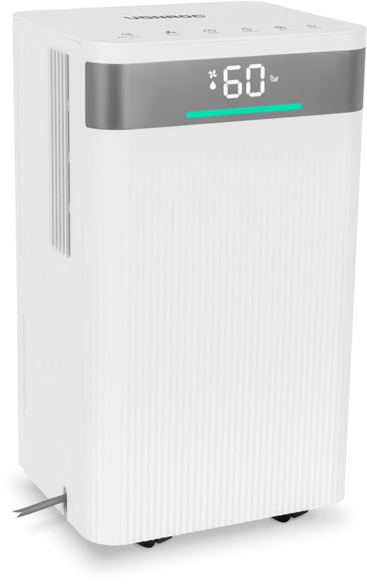 VONROC Déshumidificateur - 12L/jour - réservoir 2L - mode lavage - avec contrôle wifi - avec fonction de purification de l'air