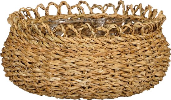 Mica Decorations Panier à plantes Gourdon - Lot de 4 - H17 x Ø31 cm - Marron