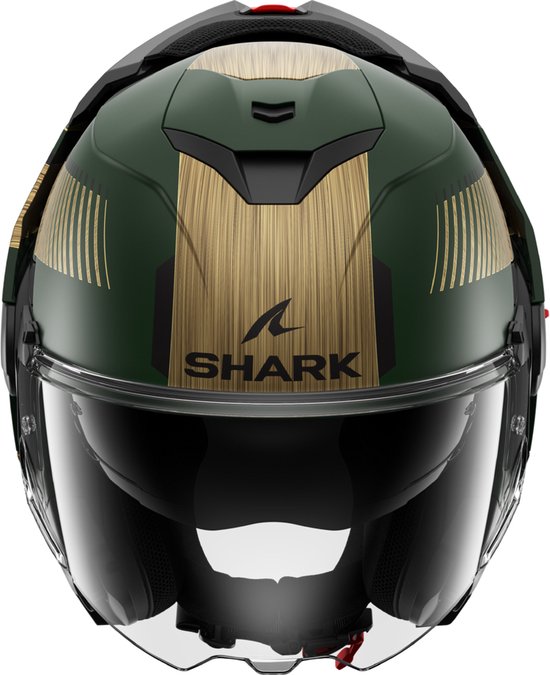 Shark Oxo system helmet casque moto Sikter mat vert or - Taille M