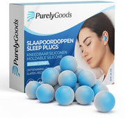 PurelyGoods® Bouchons d'oreille pour le sommeil - 20 bouchons d'oreille en silicone pour le sommeil - Anti-ronflement - Dormeurs latéraux