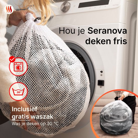 Couverture électrique Seranova 3XL - Fils chauffants supplémentaires - Modèle Premium - 200x180 cm - Couverture chauffante pour 2 personnes - Sherpa polaire double face - Gris