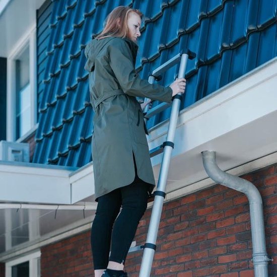 Batavia Echelle télescopique 3.27m - Echelle seule - Longueur étendue 327cm - Anti-dérapant - Fermeture souple brevetée - Charge maximale 150kg - Hauteur de travail 427cm - Girafe Air