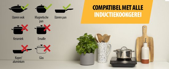Tristar Deluxe Table de cuisson à induction 2000W - IK-6161 - 1 zone de cuisson - Minuterie jusqu'à 180 min - Noir