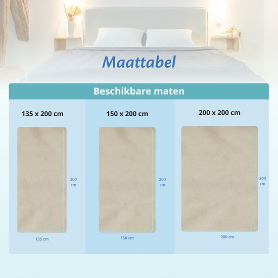 Housse pour la couverture d'aggravation d'Ella 150 x 200 CM - 7 KG & 9 KG - Housse en 100% coton biologique - Blanc biologique