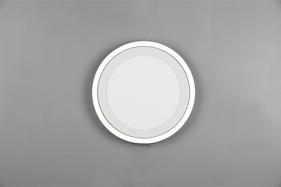 Reality - Lampe de plafond LED - Plafonnier - 24,5W - Blanc naturel 4000K - Rond - Blanc - Plastique