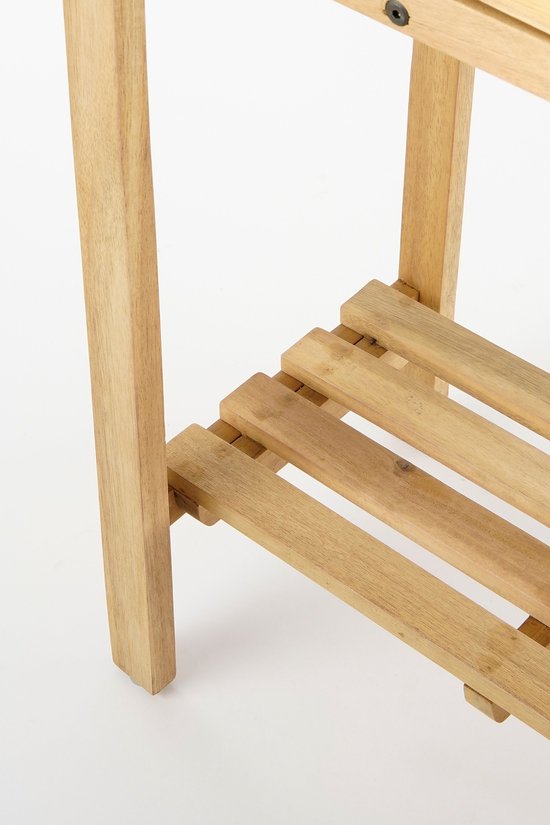 Mica Decorations Jardinière d'extérieur Glenwood Rectangle - L70 x L30 x H75 cm - Bois d'acacia - Brun