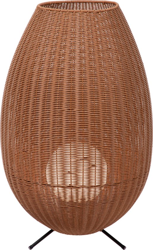 Lucide COLIN IP44 - Lampadaire rechargeable intérieur/extérieur - Batterie/Batterie - LED 3 StepDim - 1x3W 3000K - IP44 - Naturel