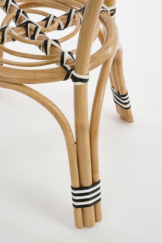 Mica Decorations Table bistrot d'extérieur Mandox - H66 x Ø50 cm - Noir, blanc