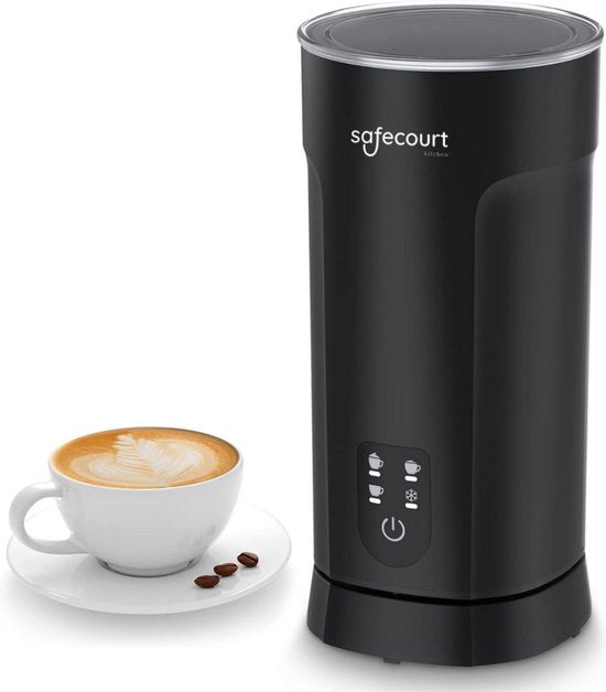 Safecourt Kitchen Mousseur à lait électrique MF600 - 4 en 1 - 500W - Noir
