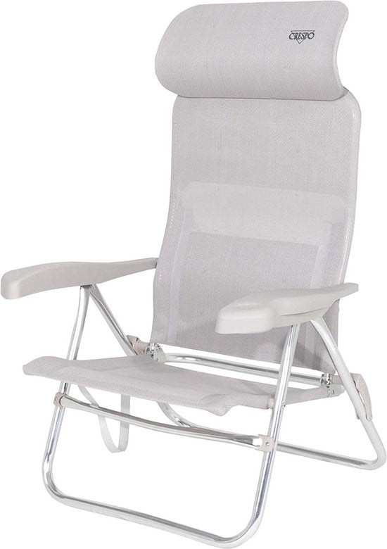 Crespo - Chaise de plage - AL/205 - Compact - Gris clair