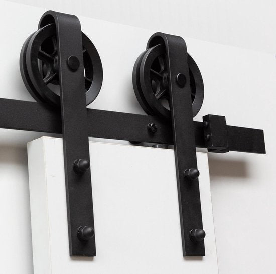 Système de porte coulissante Intersteel Roue noir mat