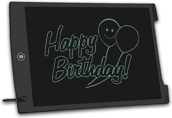 Tablette à dessin numérique - tablette graphique - tableau d'écriture avec écran LCD - tablette mémo - tablette d'écriture - 12 pouces - noir