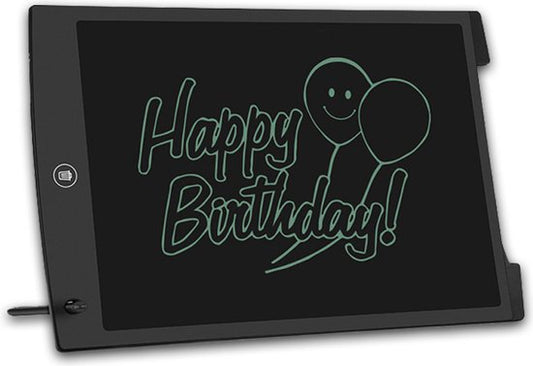 Tablette à dessin numérique - tablette graphique - tableau d'écriture avec écran LCD - tablette mémo - tablette d'écriture - 12 pouces - noir