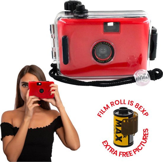 TibaGoods camera - Caméra jetable avec rouleau - Étanche - Caméra analogique - Caméra pour enfants