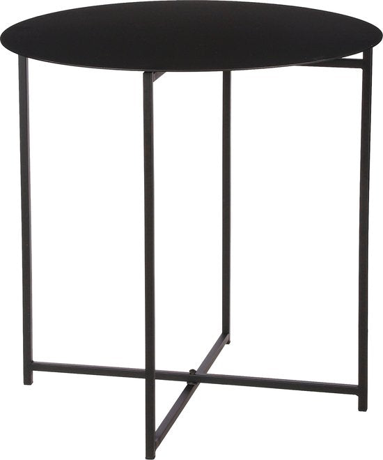 Table d'appoint Mikki - Mica Decorations - H45 x Ø45 cm - Noir