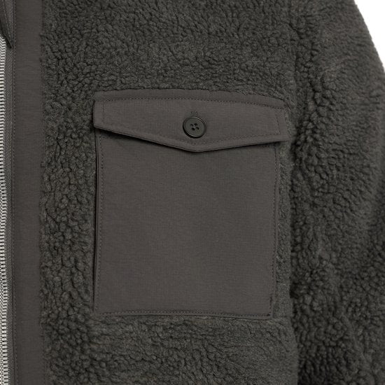 Mario Russo Teddy Jacket Stockholm - Manteau pour homme - Manteau d'hiver pour homme - Gilet pour homme - Anthracite - M