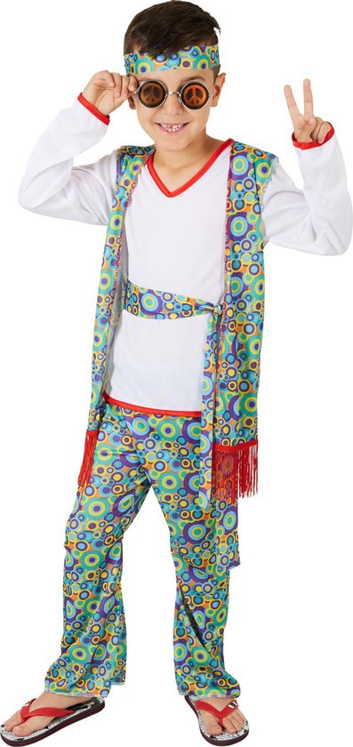 dressforfun - Costume garçon Hippie Boy 152 (11-12y) - déguisement halloween déguisement carnaval déguisement carnaval déguisement carnaval déguisement carnaval - 300915