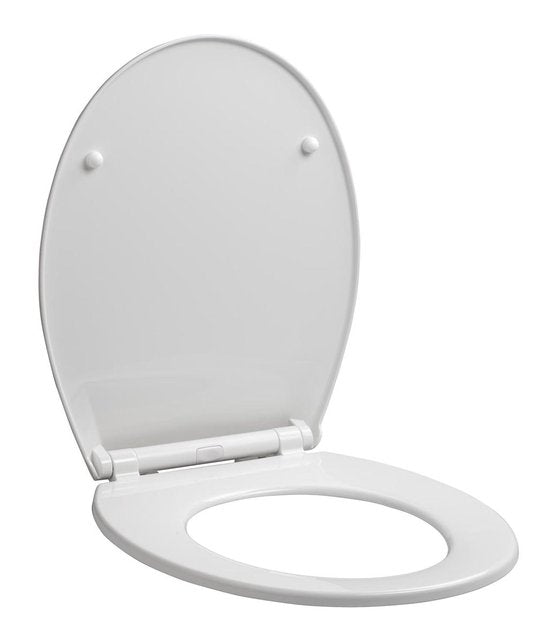 Abattant Allibert MILA - thermoplastique - soft close - charnières inox - amovible - blanc