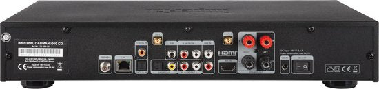 Imperial - Récepteur tout-en-un - 43 cm de large & avec Wifi et Bluetooth - équipé d'une radio Dab+, d'un lecteur CD et d'un amplificateur - pour une expérience HiFi complète - Métal noir