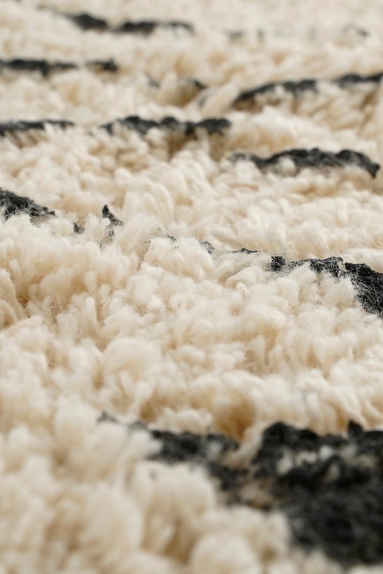 Tapis Chambre d'enfant - Tapis Jungle - Zèbre - 180 x 120 cm - Noir,Blanc