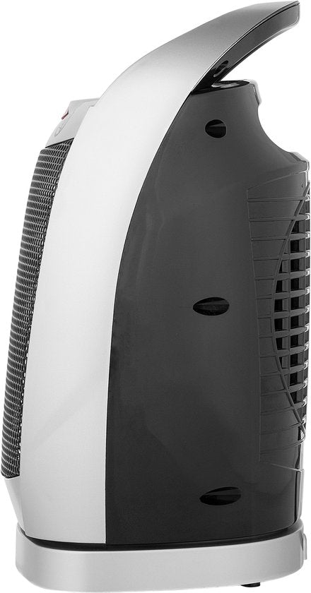 Tristar Chauffage électrique KA-5038 - Chauffage à ventilateur - Avec protection contre le basculement et la surchauffe - Fonction rotative - 750W et 1500W - Gris