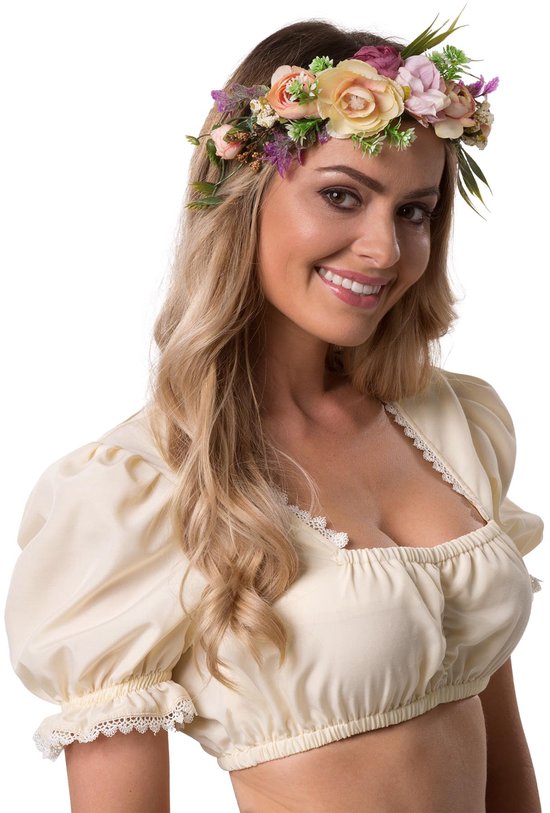 Dressforfun Dirndl blouse Anni L - déguisement costume halloween déguisements carnaval déguisements carnaval déguisements carnaval déguisements - 303047