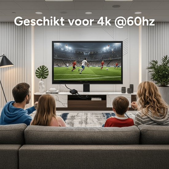 Skoov HDMI Splitter 1 in 2 out - Adaptateur 4K HDMI Splitter - Câble - 2 Ports - Duplication d'image - Universel - Jeu - TV - PC - Extender