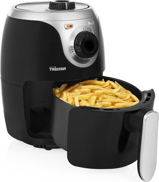 Tristar Airfryer Mini Crispy FR-6980 - 2 litres - Friteuse à air chaud - sans PFAS - Compact - Noir - 1000W