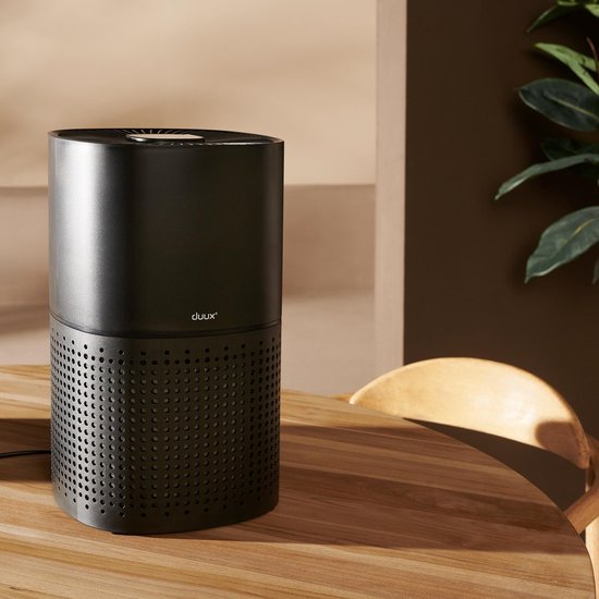 Purificateur d'air intelligent Duux Bright - Purificateur d'air avec filtre HEPA et ioniseur - Purificateur d'air avec capteur et indicateur de qualité de l'air