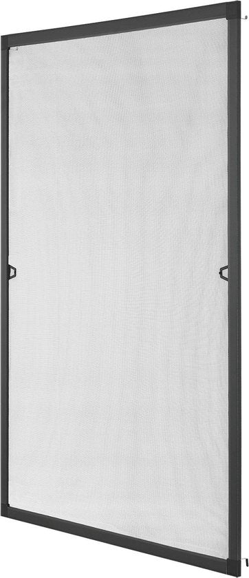 Moustiquaire / Moustiquaire de fenêtre / Moustiquaire - 130 x 150 cm - Noir - Matériel de fixation inclus