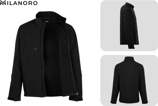 Milanoro - Veste coupe-vent et imperméable - Veste avec capuche - Gris clair - L