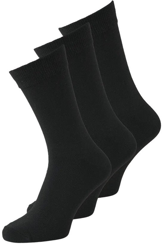 Chaussettes 3P de Jack & Jones pour hommes, ordinaires, noires