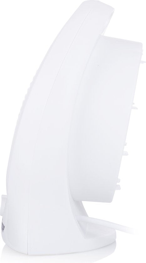 Réchaud électrique Tristar KA-5039 - 2 niveaux de chaleur - Réchaud compact à ventilateur - Réchaud de camping - Plage de chauffage jusqu'à 25 m² - 2000W - Blanc