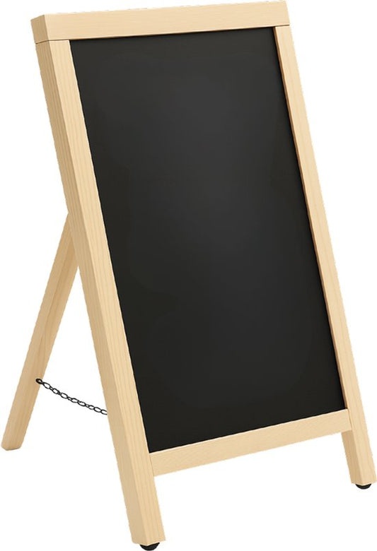 BRASQ Chalkboard Blank - 55x 85 CM - Tableau noir - Enseigne publicitaire - Enseigne de trottoir - Simple face - pour l'intérieur et l'extérieur - Hospitalité