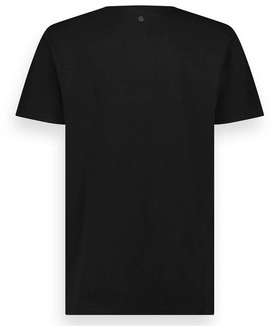 LEBASQ - The Baker - T-shirt - Manches courtes - Pitch Black - Noir - XL - coton organique - Impression 3D sur la poitrine