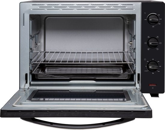 Inventum OV607B - Four à convection indépendant - Brûleur rotatif - 60 litres - 2000 watts - 6 programmes - Noir