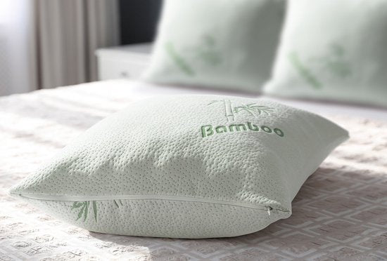 Oreiller mémoire de forme - H&C - Oreiller en mousse - Antibactérien - Antiacariens