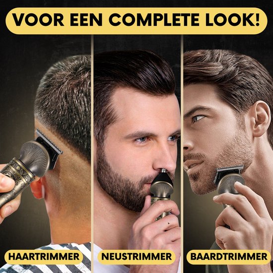 Tondeuse à barbe 6-en-1 pour homme - Tondeuse pour barbe et corps - 6 accessoires inclus - Sansbeauté® - Tondeuse pour homme - Tondeuse pour homme - Tondeuse à cheveux - Tondeuses - 0.5-15MM - Nez et oreilles - Tondeuse - Machine à barbe - Multigroomer