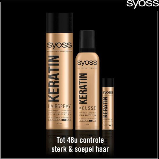 Syoss - Spray pour cheveux - Kératine - 4 - 400ml